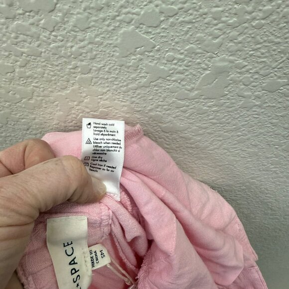 L Space Rhodes Pink Linen Blend Sleeveless Vest and Pant Set Womens Small NEW - Picture 8 of 12